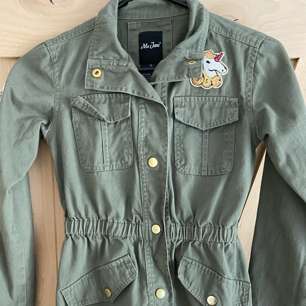Girls (10) surplus patch jacket-PRICE FIRM * BUNDLE TO SAVE!